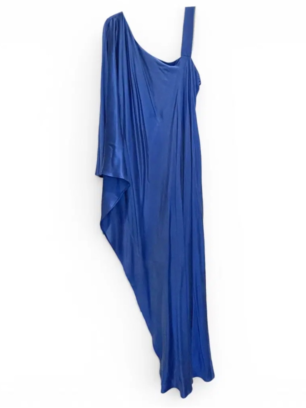 Royal Blue Silk Ginger & Smart One-Shoulder Evening Gown